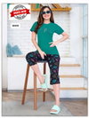 Capri Vol AT2602 Summer Special Shinker Hosiery Cotton Night Suit Wholesale Shop In Surat
